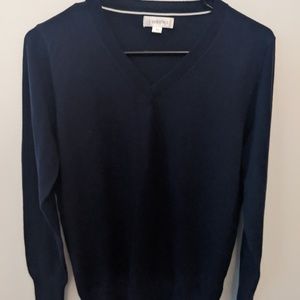 Medium Navy V-neck Sweater